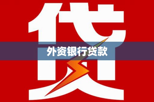 瓮安外资银行贷款