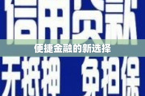 瓮安便捷金融的新选择