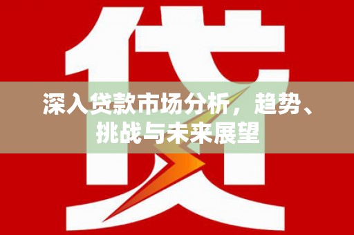 瓮安深入贷款市场分析，趋势、挑战与未来展望