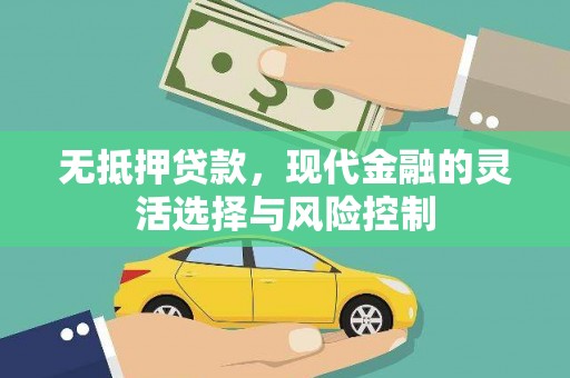 瓮安无抵押贷款，现代金融的灵活选择与风险控制