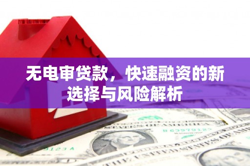 瓮安无电审贷款，快速融资的新选择与风险解析